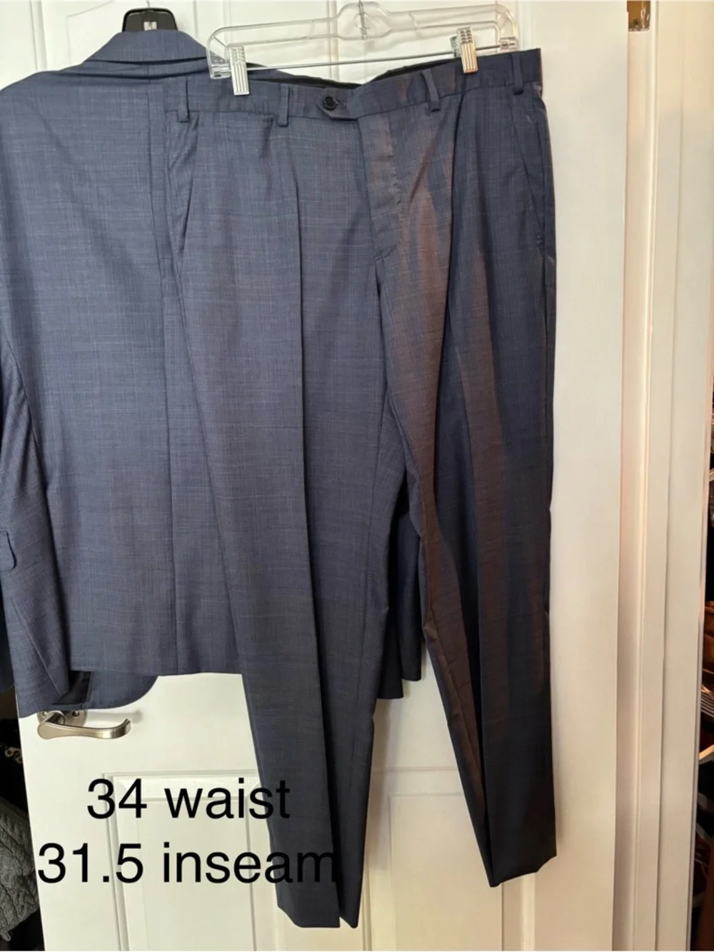EMPORIO ARMANI Men's Classic Blue Two-Piece Suit Jacket & Trouser SUIT SZ 50